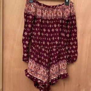 Off the shoulder romper